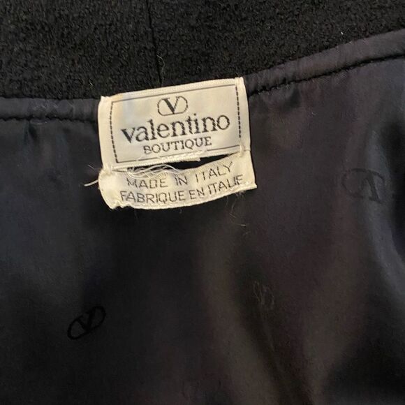 Valentino genuine leather/ wool blazer/jacket, S-M - Picture 13 of 14